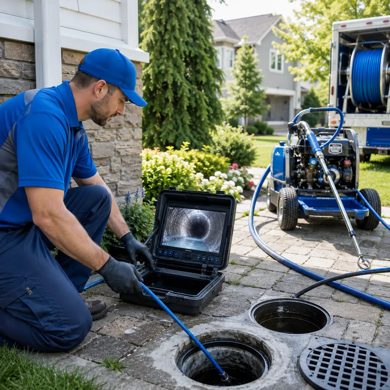 Outdoor drain cleaning professionals serving Kingman, IN